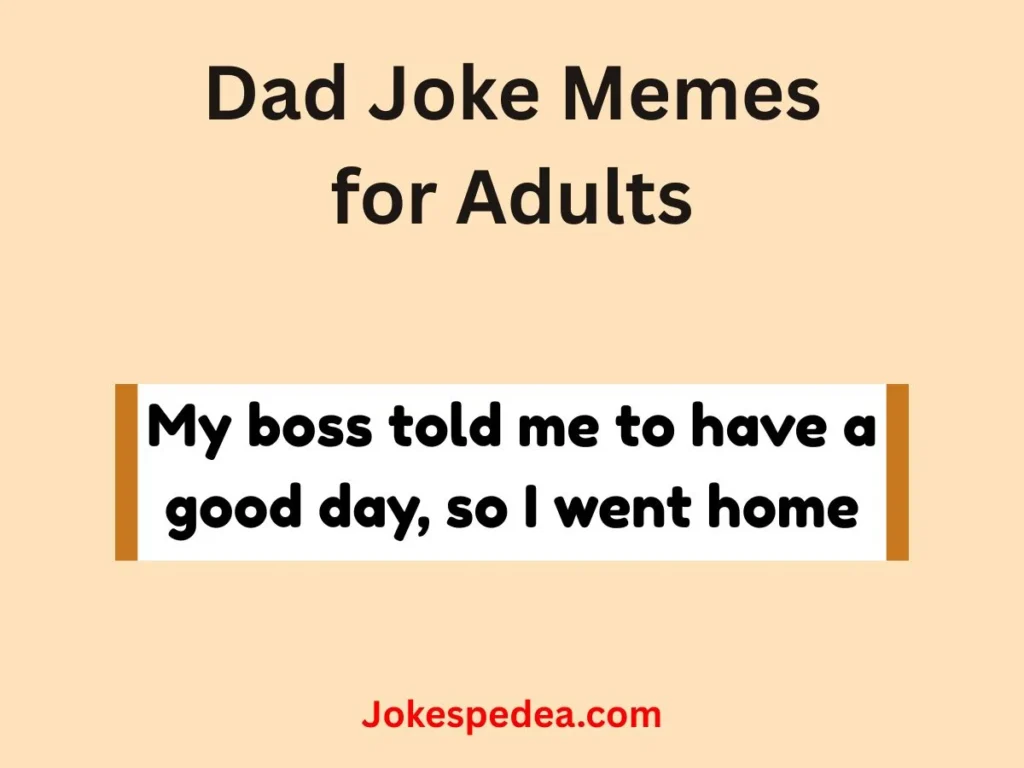 Dad Joke Memes for Adults