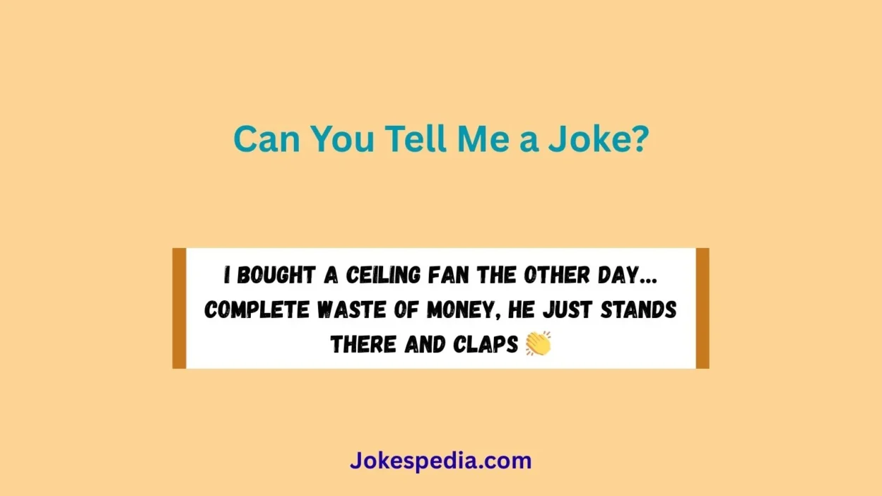 Can You Tell Me a Joke?